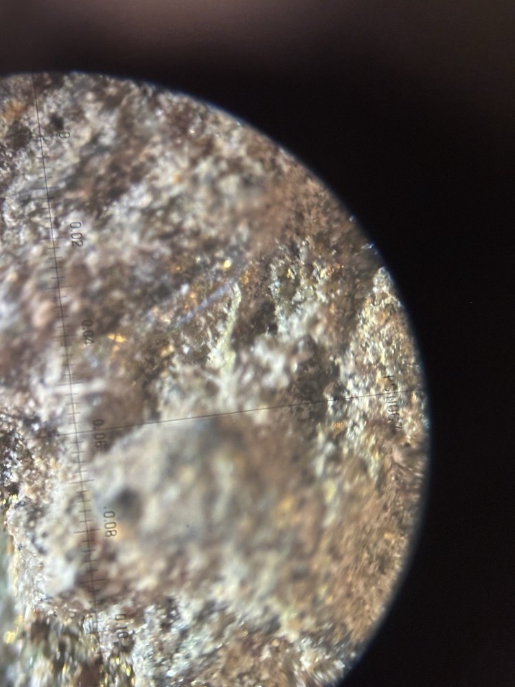 as gold ore on green stone