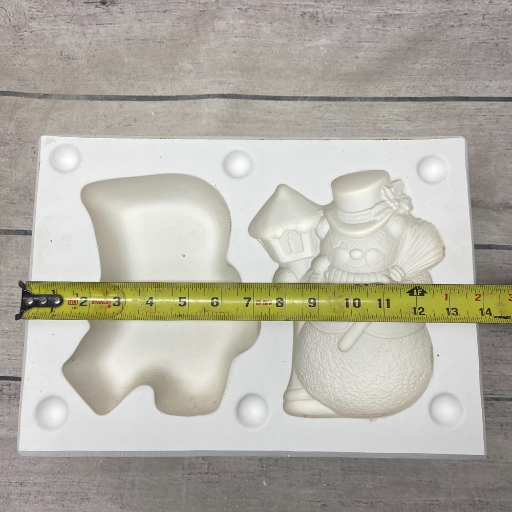 Glen View Ceramic Casting Mold Snowman Candy Box #78