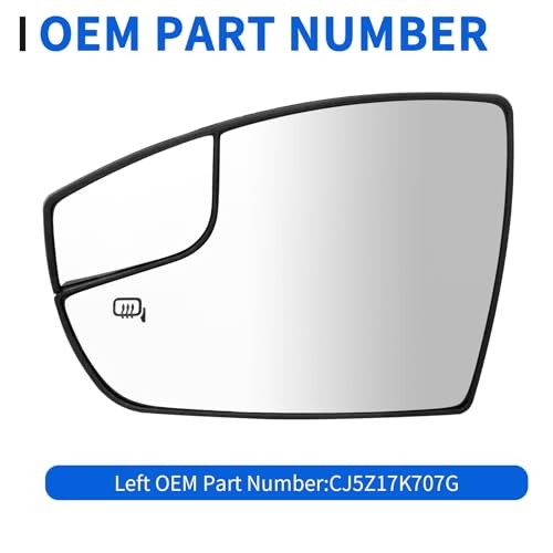 Driver Side Mirror Glass Compatible with Escape 2013 2014 Left Driver Side