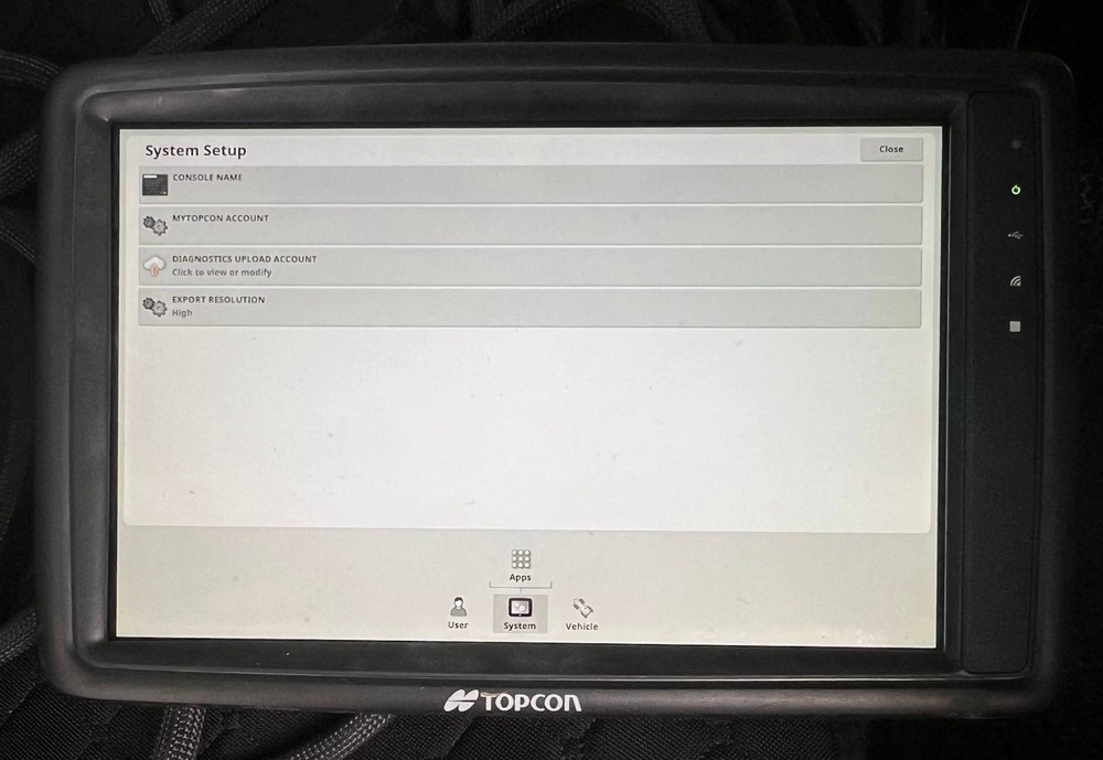 Topcon Display XD+ GPS Concole