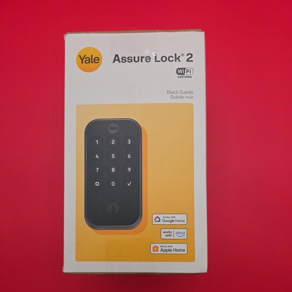 Yale Security Assure Lock 2 Deadbolt, Black Suede Keyed Smart Entry Lock *READ*