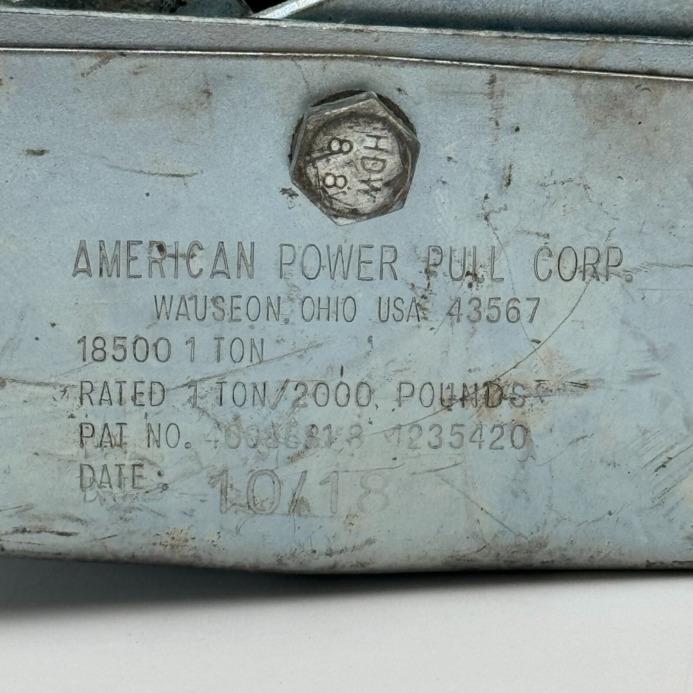 American Power Pull 18500 1 Ton Cable Puller