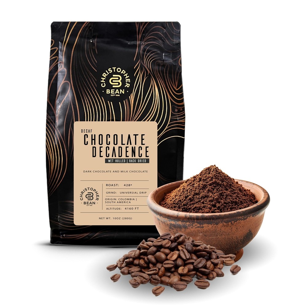 Decaf Chocolate Decadence Flavored Coffee 10-Ounce by Christopher Bean