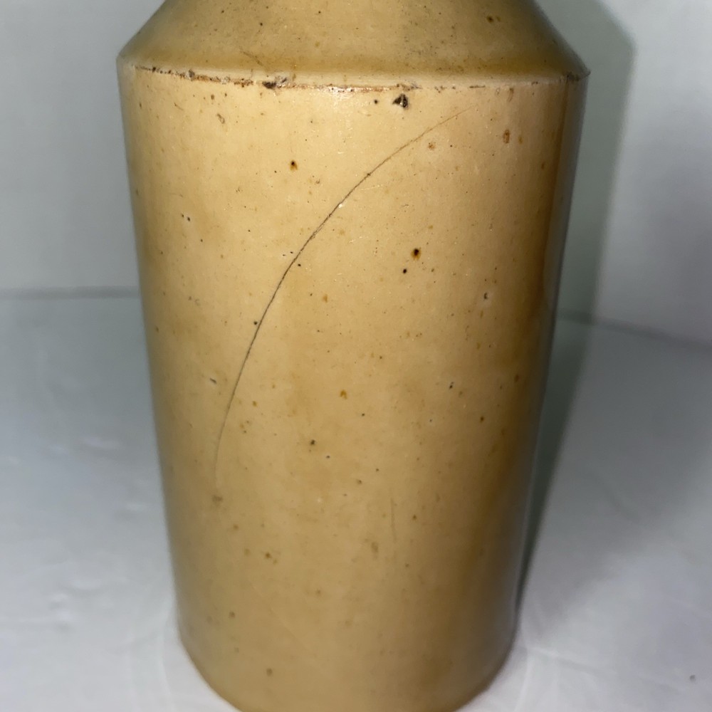 Vintage wight pebble waters stoneware bottle