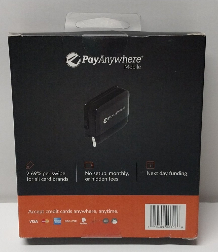 BNIB PayAnywhere Mobile Credit Card Reader Android iPhone Read Description