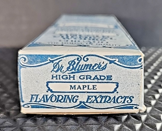1920s Vintage. Dr. Blumer's EXTRACT. 2 Boxes. Maple/ Vanilla. Empty