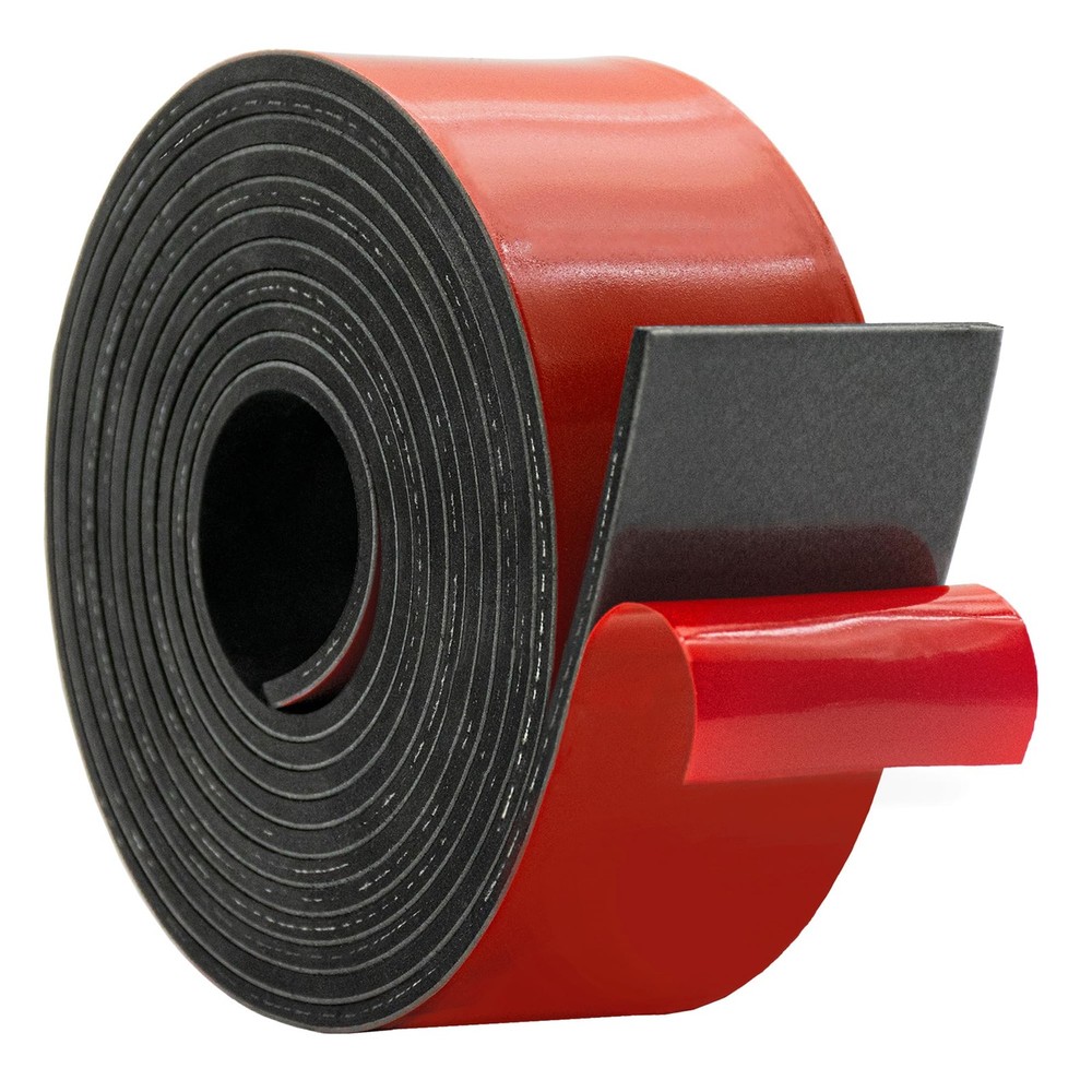 Adhesive Reinforced Solid Rubber Sheets, Rolls & Strips Cloth Inserted 3/16 (...