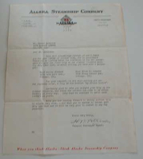 ALASKA LINE 1938