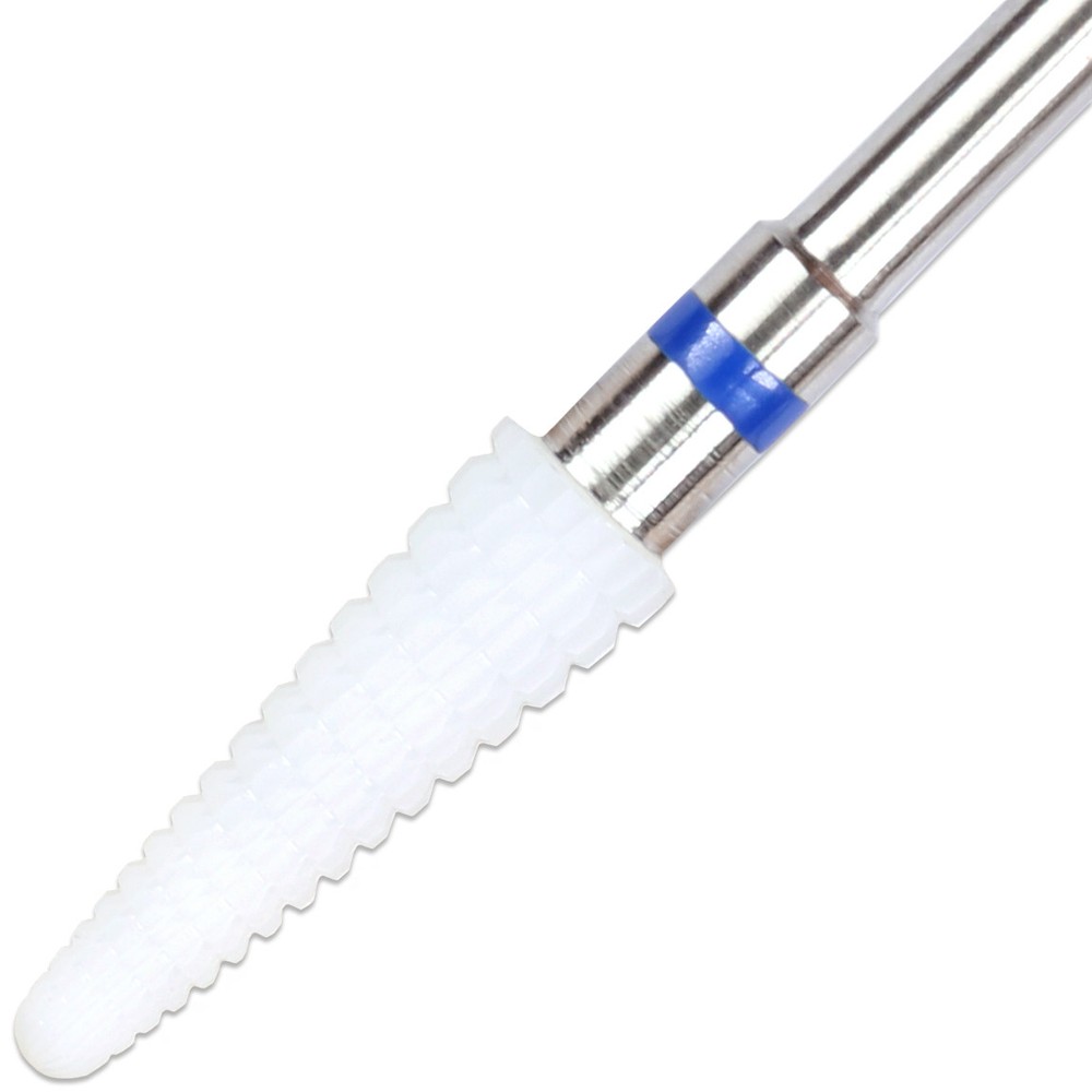 Professional 3/32" Shank Size White Small Cone Ceramic Nail Drill Bit