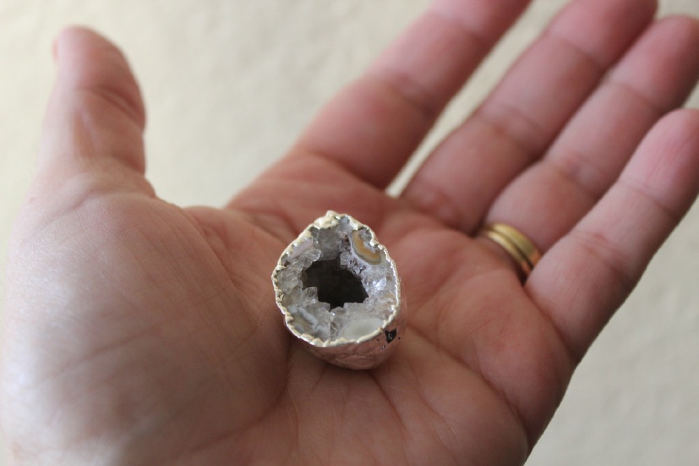 Geode Cave Pendant from Brazil R233