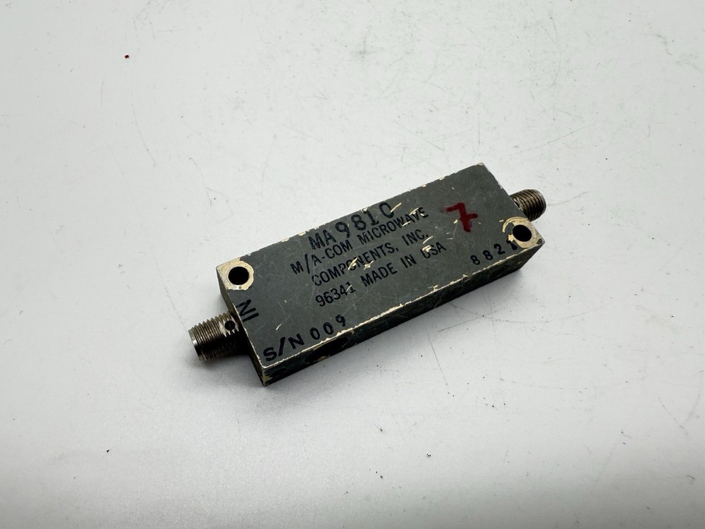 M/A-COM MA981C Microwave RF Amplifier Linear Amp 96342