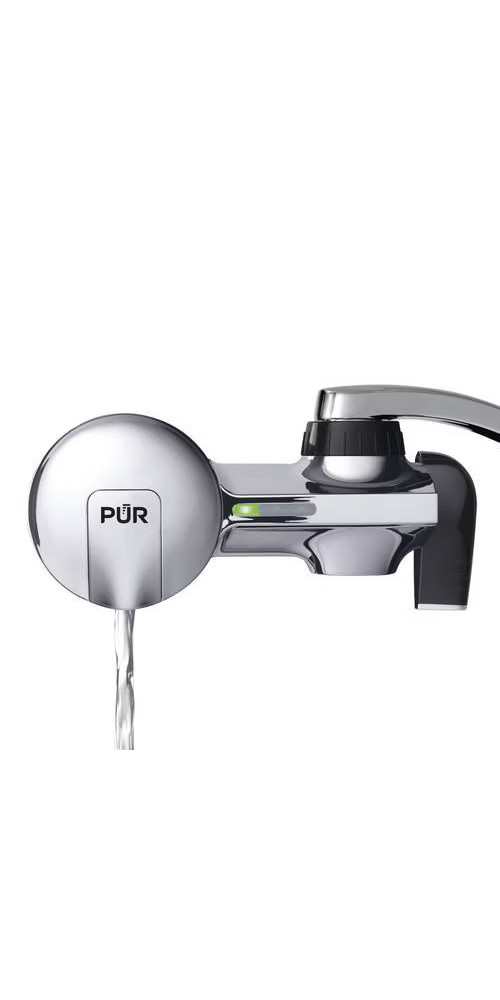 PUR Filtration PLUS Faucet Horizontal Mount Water Filtration System Chrome