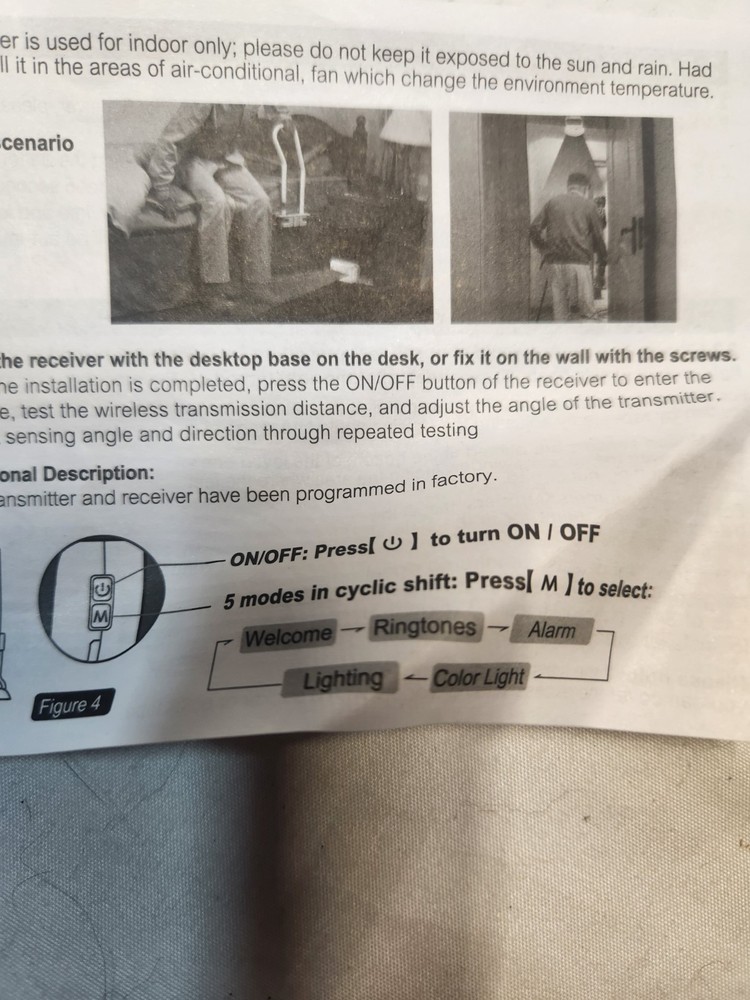 Motion Sensor Alarm/chime Alert