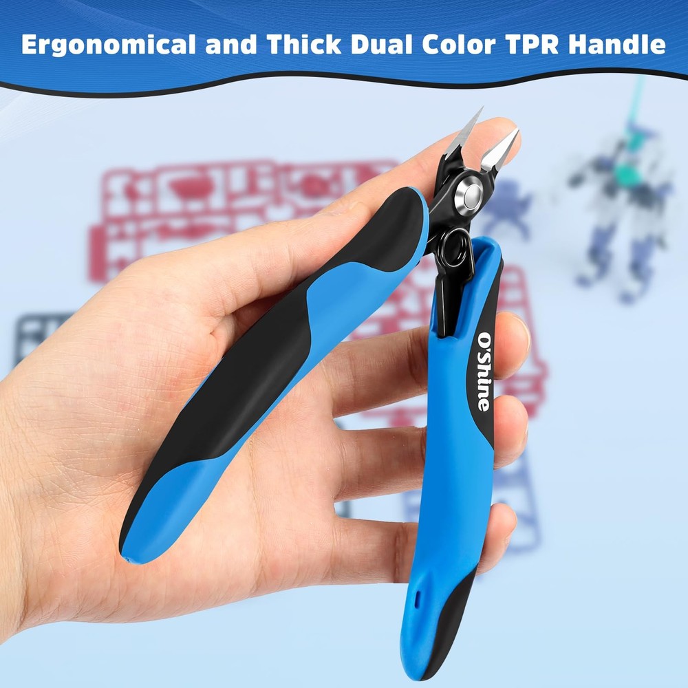 O’Shine Double-Edged Sprue Cutter for Beginner, Sharp Model Nippers for Plast...