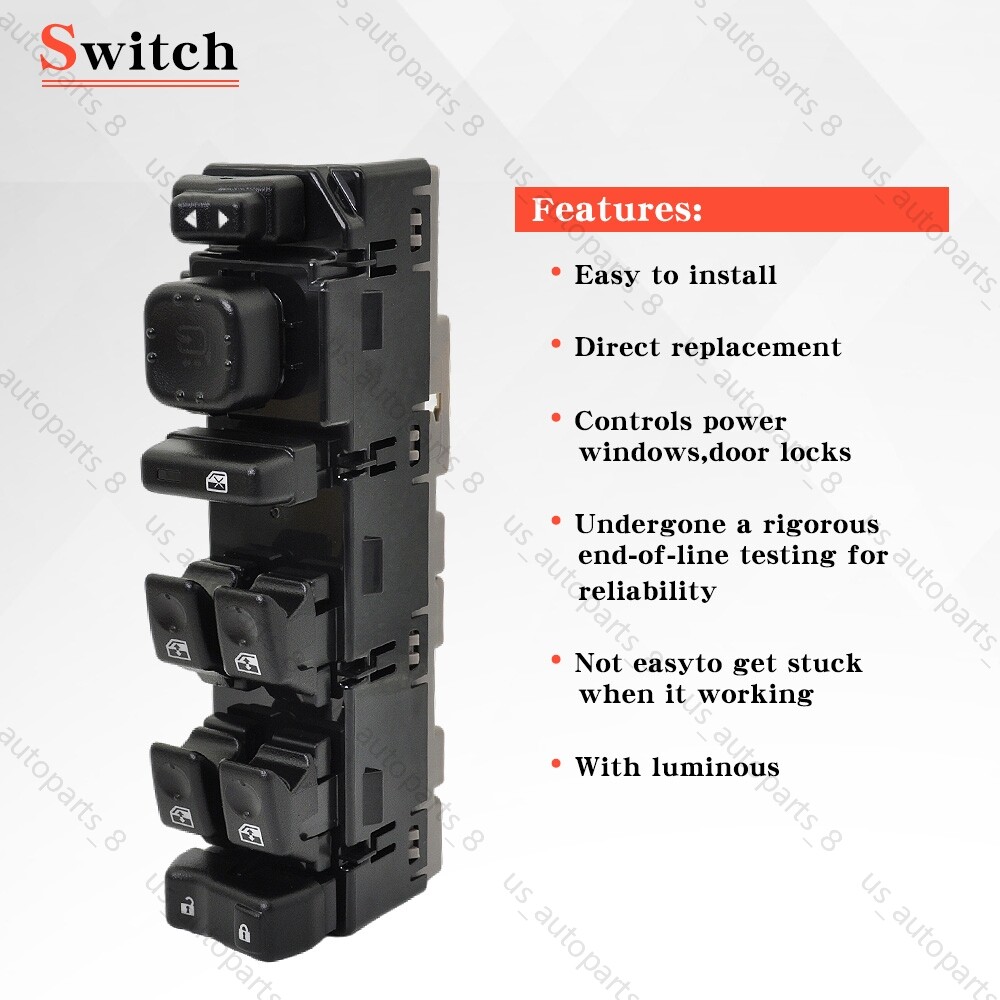 15883429 Driver Side Master Power Window Control Switch For Hummer H2 2003-2007