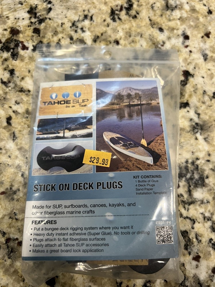 Tahoe SUP Stick On Deck Plugs