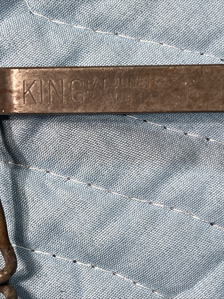 Vintage corkscrew bottle opener metal barware