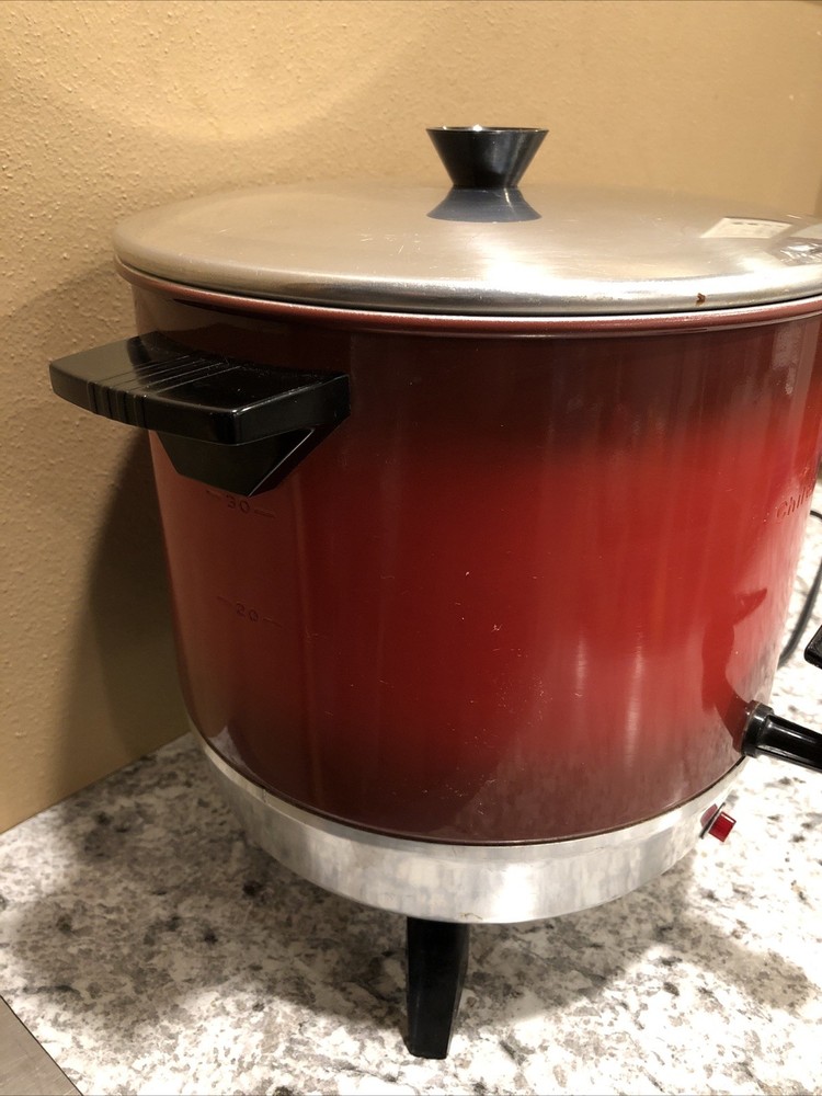 Vintage Chilton Aluminum 30 Cup Automatic Percolator Tested. Brew Light Works