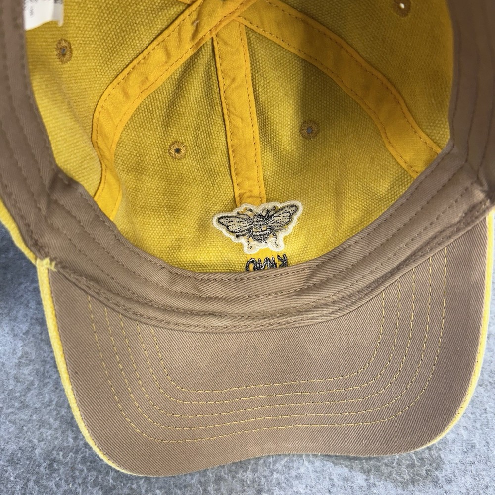 Be Kind Bee Yellow Dad Hat Strapback OSFM Cotton Embroidered Cap