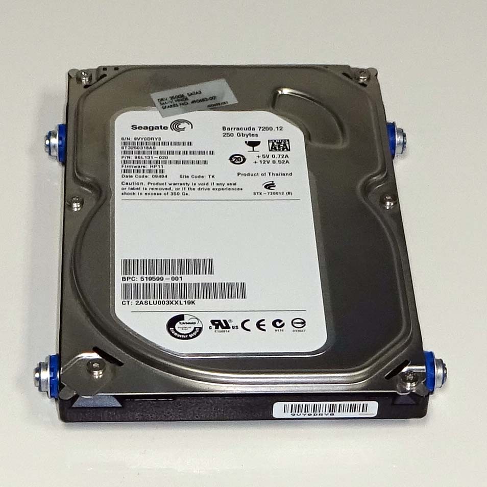 250GB SATA Hard Disk Drive (HDD)