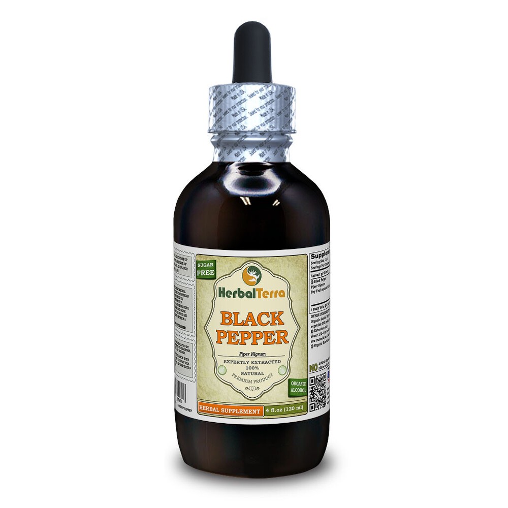 Black Pepper (Piper Nigrum) Tincture, Dried Fruit Liquid Extract