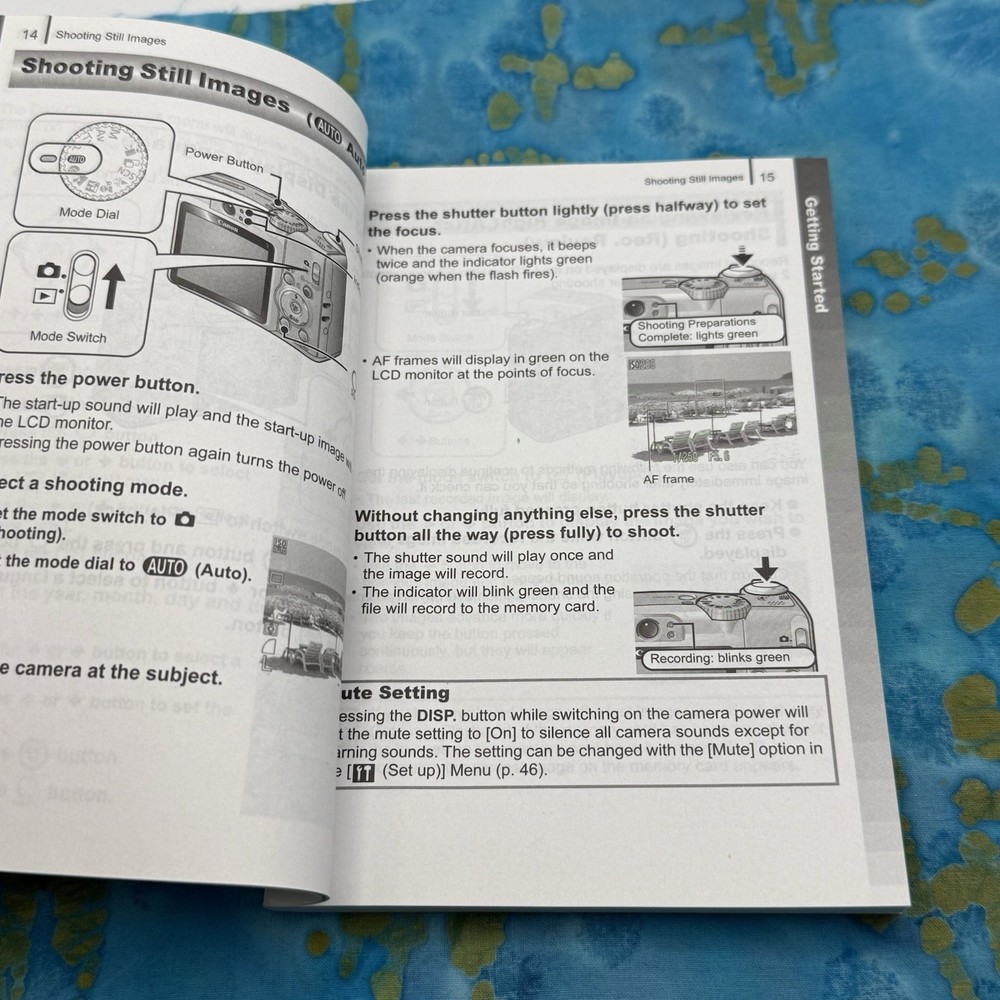 Canon Powershot A720 IS Digital Camera User Guide Instruction Manual & Print