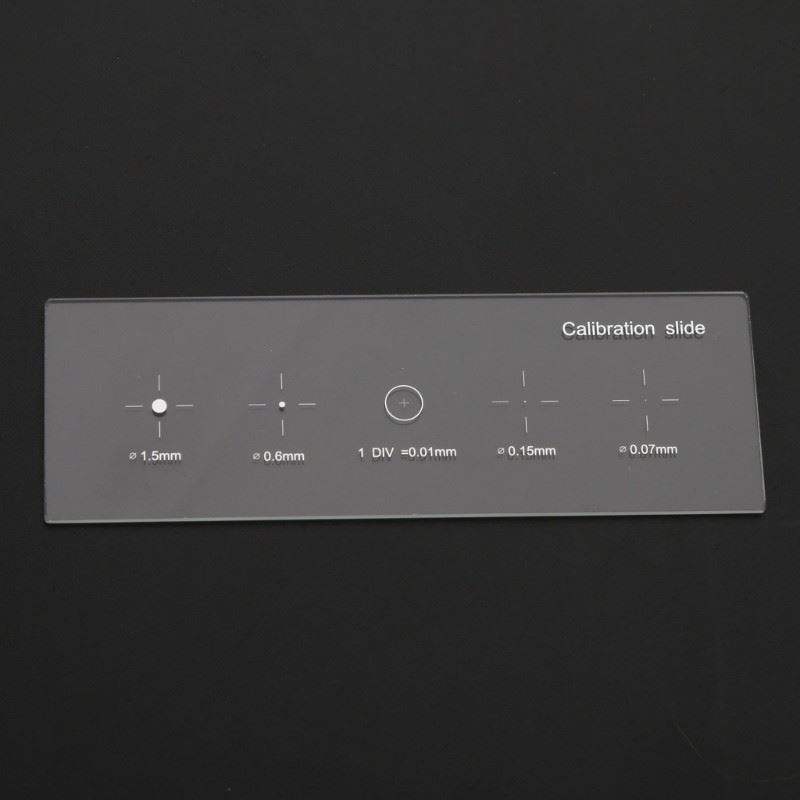 Reticle Calibrating Slide Ruler 0.01mm Microscope Slides Calibration Slide