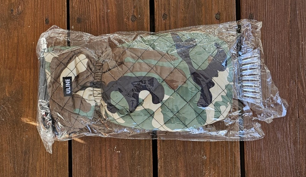 Uline Ice Scraper Mitten Camo Fabric Furry Lining Preowned