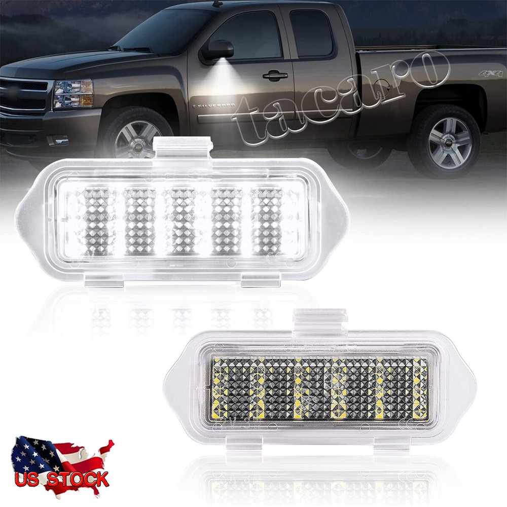 2x Side Mirror Puddle Lights For 03-06 Escalade Silverado Suburban Tahoe Sierra