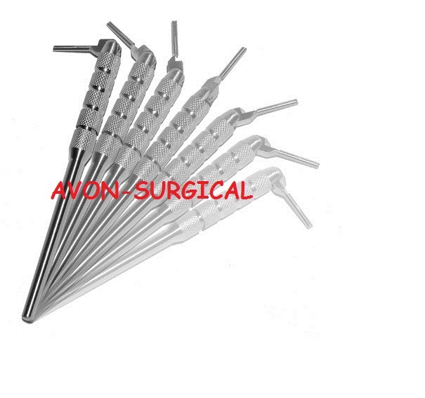 ROUND PATTERN ADJUSTABLE 7 WAYS SCALPEL HANDLE #3 SURGICAL DENTAL IMPLANTS