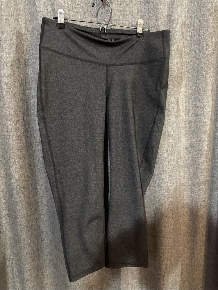 Women’s Gap Fit Size Large Gray Exercise Caprice