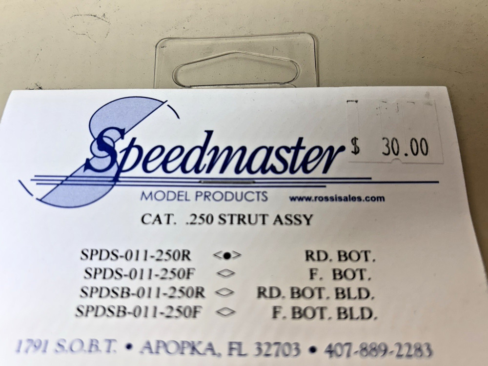 SPEEDMASTER SPDS-011-250R Cat Strut Assembly (Round Bottom) NEW