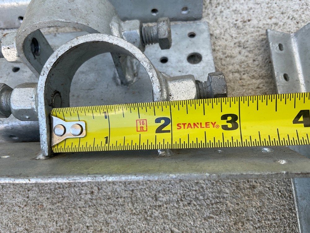 (10) 1-5/8 Chain Link Fence Post Adapter Brackets