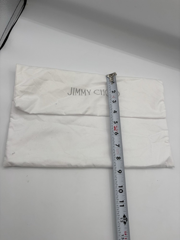 Jimmy Choo Authentic Dustbag White Foldover 13” X 8.5”