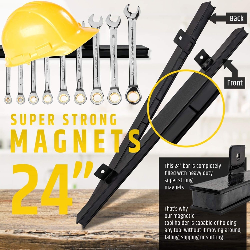 24" Heavy-Duty Magnetic Tool Holder Upgraded Version - Extremely Powerful Mag...