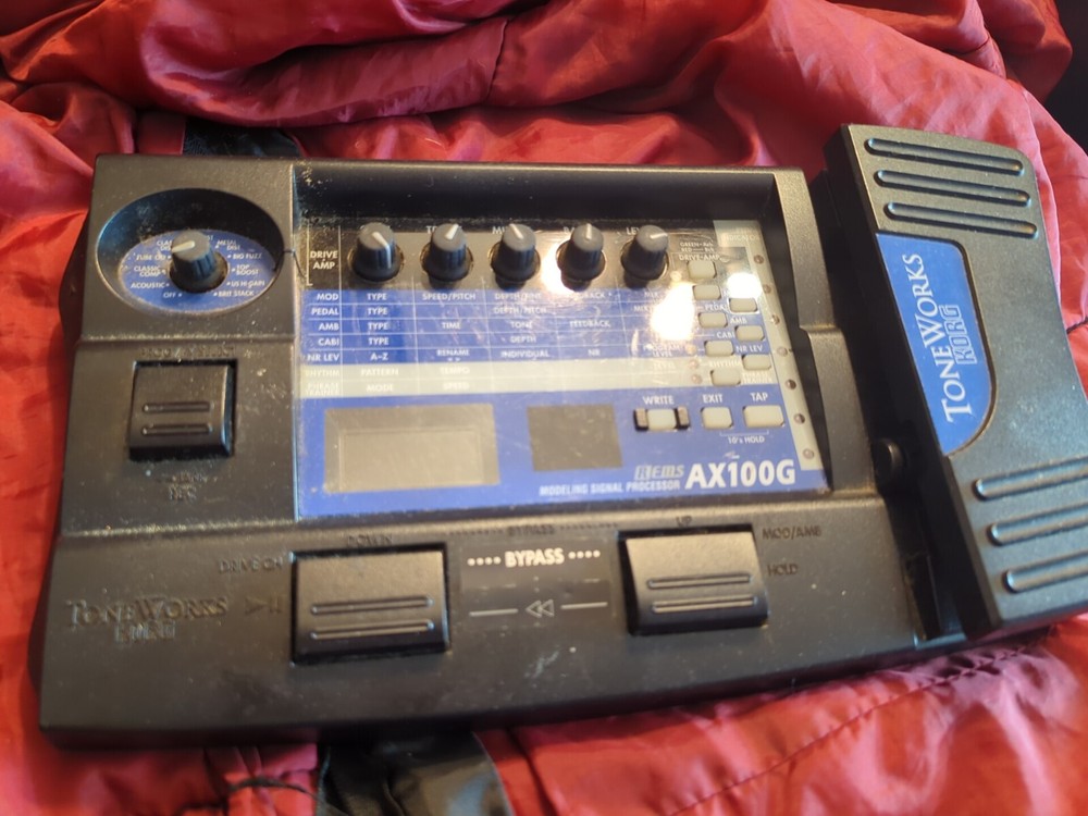 KORG Tone Works AX100G Guitar Modeling Signal Processor Expression Pedal TESTED