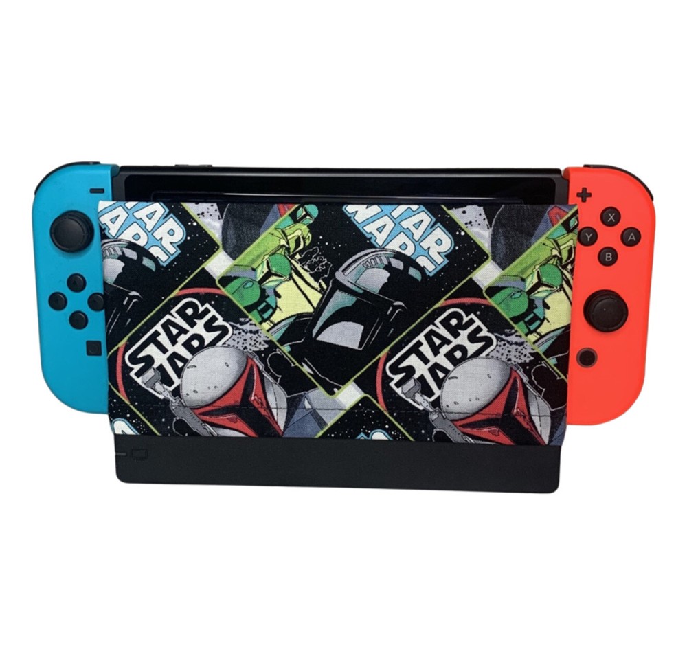 Star Wars Mandalorian Nintendo Switch Dock Cover Screen Protector Accessory