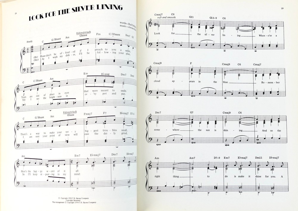 JEROME KERN Presentation Score to Harold Arlen