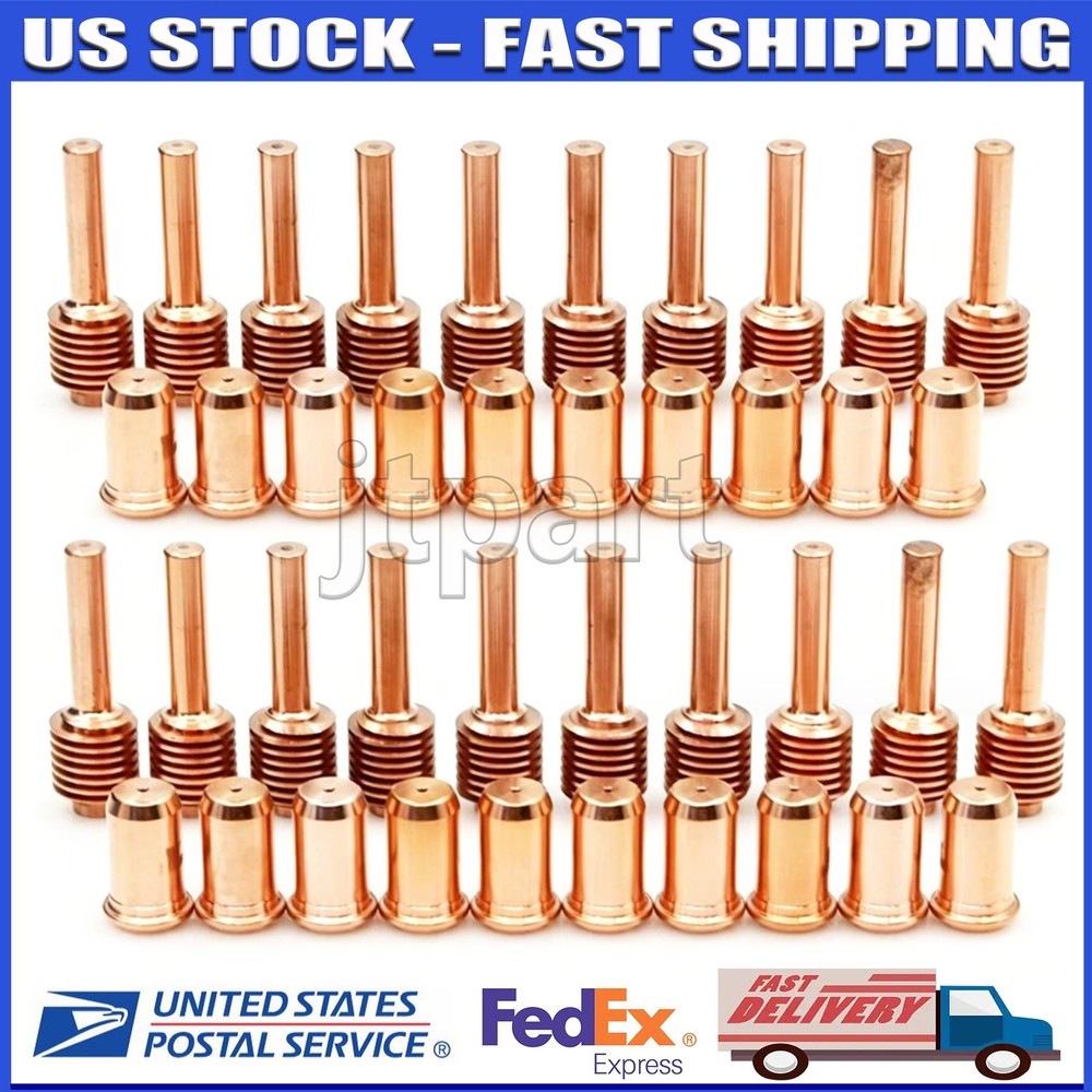 40pcs Plasma Electrode Nozzle Fit for PMX30 Torch, Replace for 220478 220480