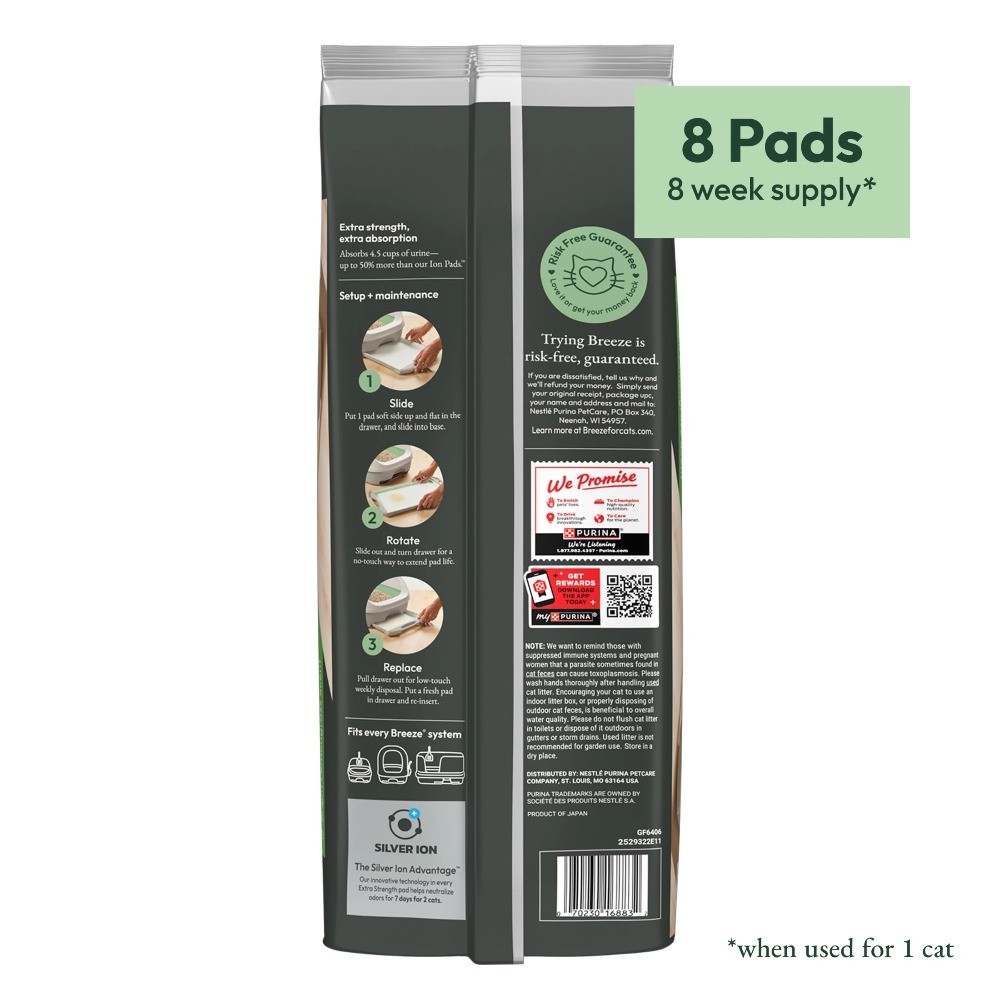 Cat Extra Strength Ion Cat Litter Box Pads