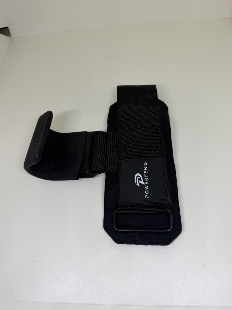 Powerlifting Bar Hooks with Wrist Strap