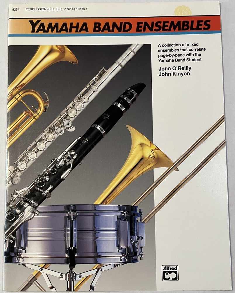 Yamaha Band Ensembles PERCUSSION Book 1 Mixed Beginner Ensembles