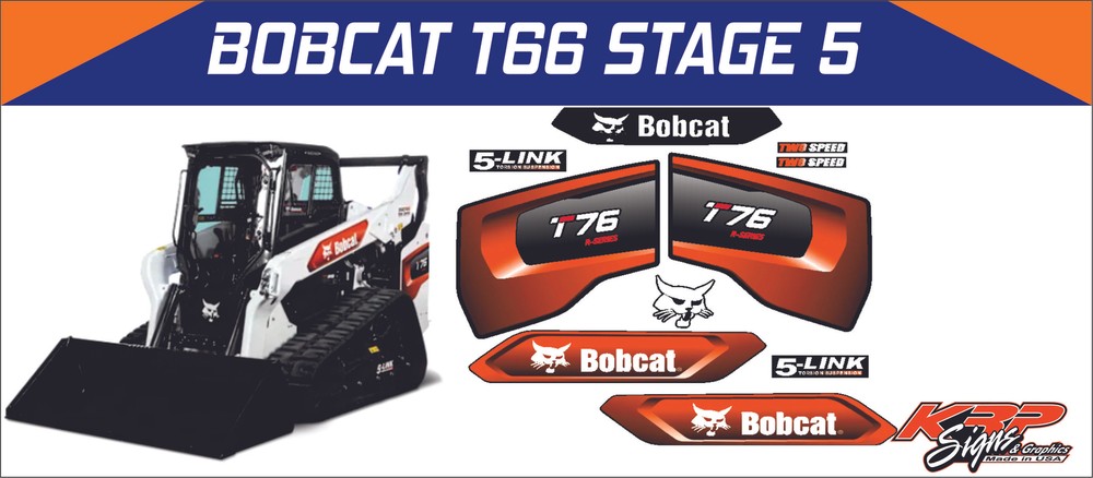 BOBCAT T76 Vinyl Decal Set
