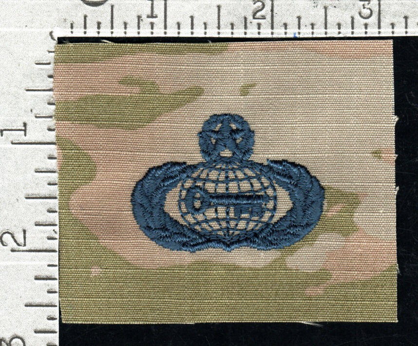 U.S. Space Force - Master Intelligence Badge (sewn-on type - OCP uniform)