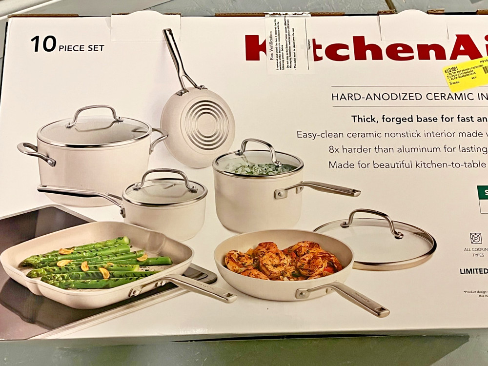 KitchenAid 10-Piece Hard-Anodized Ceramic Induction Cookware Set