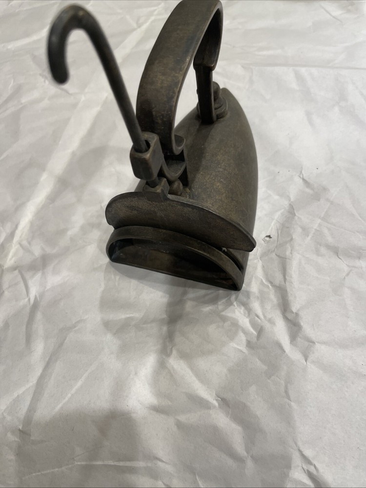 VINTAGE BRASS SAD IRON