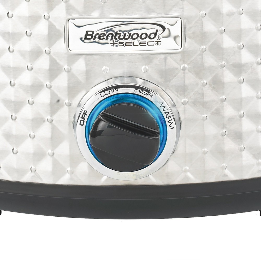 Brentwood Select Slow Cooker, 7 Quart, Silver