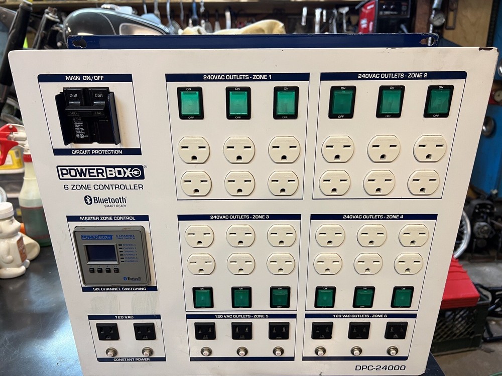 Power Box 6 Zone Controller DPC-24000 Lighting Controller W/ Bluetooth
