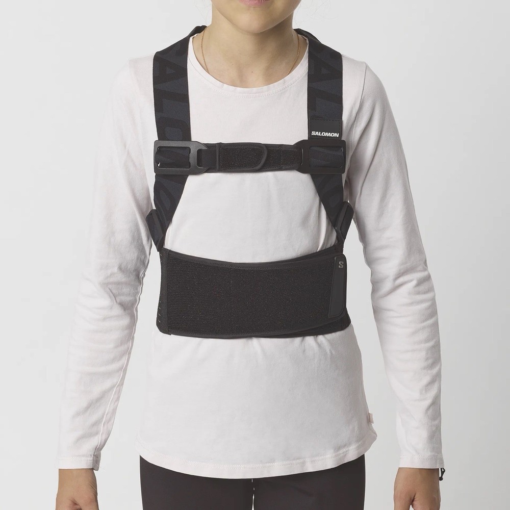Salomon Flexcell Eco Junior Back Protector – Size JS - Black– NEW