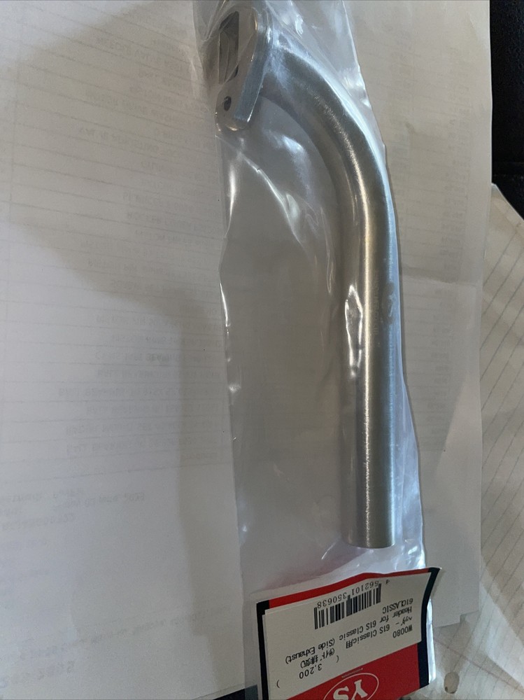 YS 61S CLASSIC TYPE SIDE EXHAUST TUNED HEADER PIPE ASSY NIP